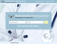 Tablet Screenshot of medizinischerstellenmarkt.de